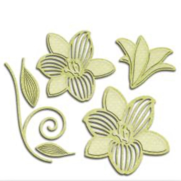 Spellbinders shapeabilities ROMANTIC BLOOMS THREE 4 pcs - Picture 3 of 3